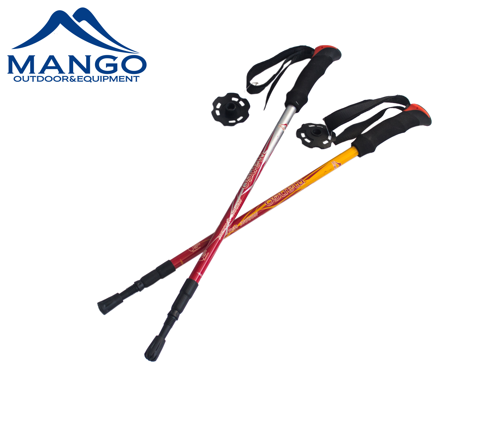 Luxury EVA Grip Aluminum 6061 Telescopic Nordic Walking Stick with