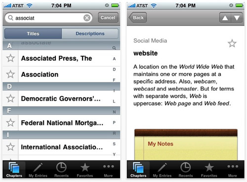 2010 AP Stylebook hits the AppStore
