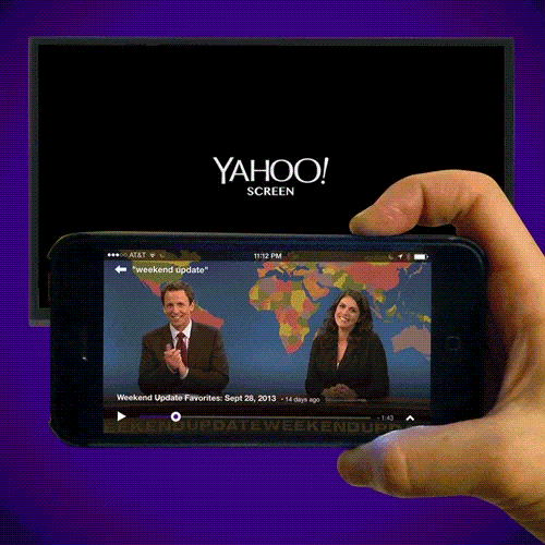 Yahoo Screen iOS app updated with AirPlay, push notifications and live