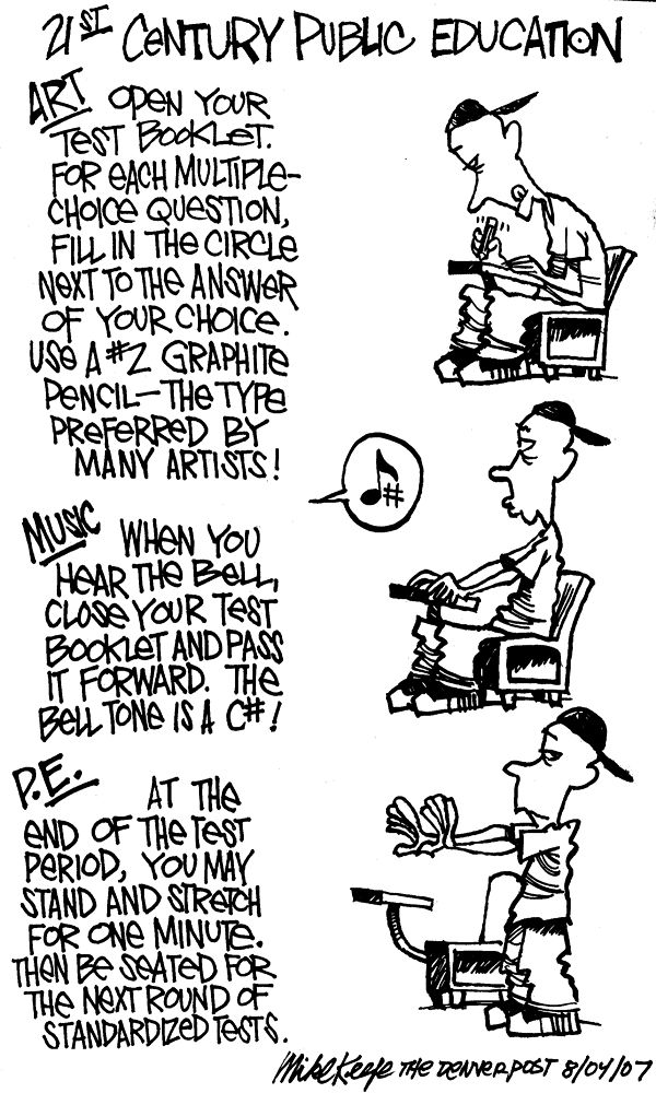 21st Century Public Education (cartoon) Guilford School Watch