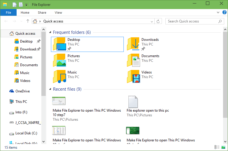 How to Make File Explorer Open This PC By Default In Windows 10