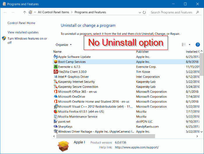 How To Uninstall Boot Camp Services In Windows 10