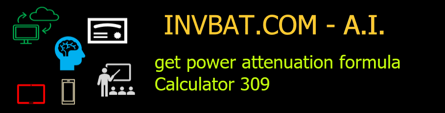 Power Attenuation Calculator