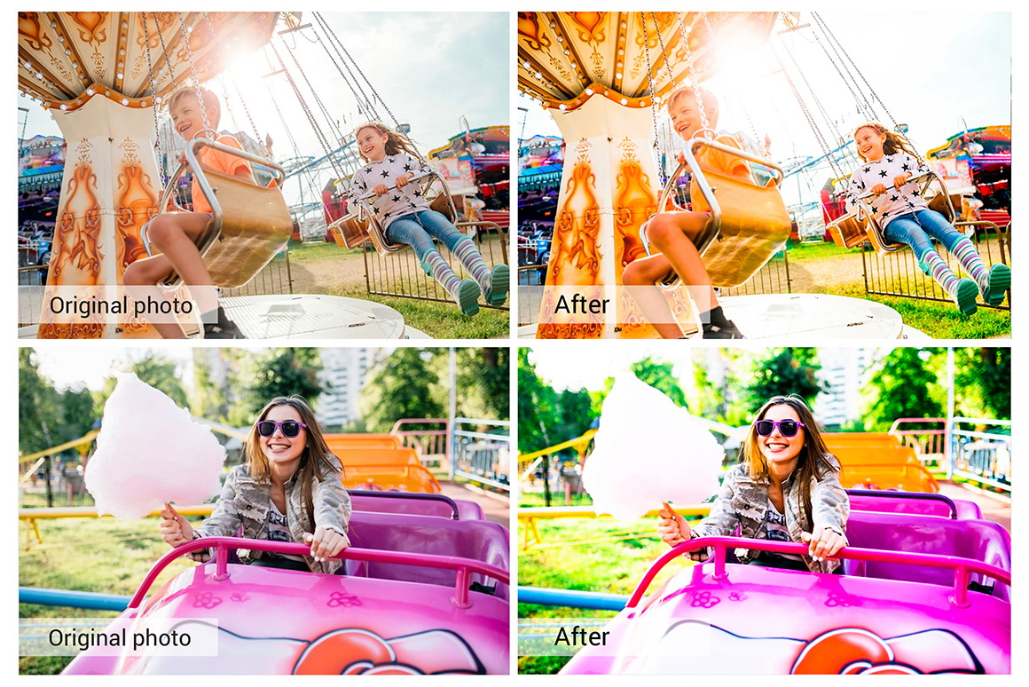 20 Amusement Park actions,LUTS,VSCO Invent Actions