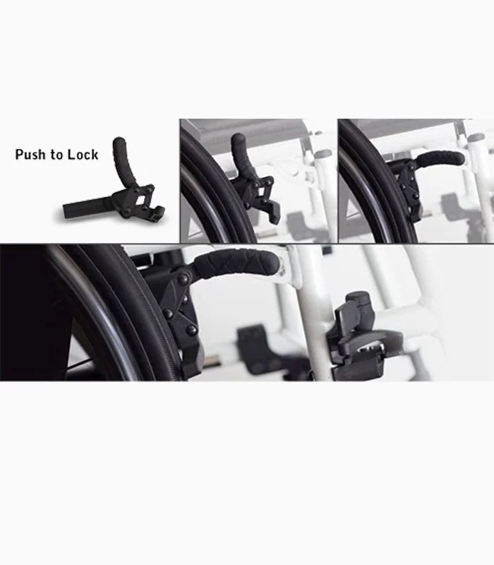 Push To Lock Wheelchair Brakes Invictus Active