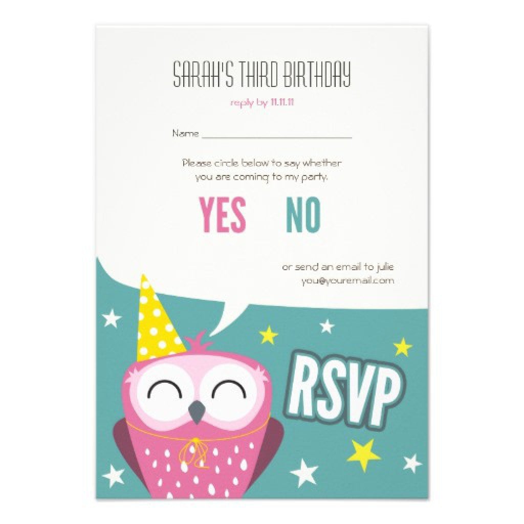 Kids Birthday Invitation Sample