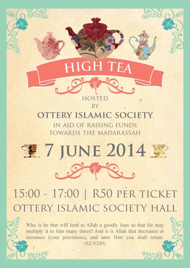 Printable High Tea Invitations