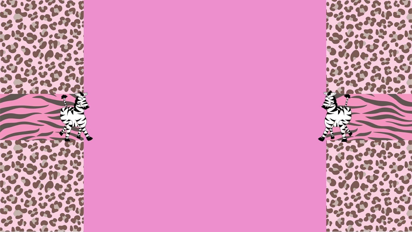 Printable Zebra Print Invitation Templates