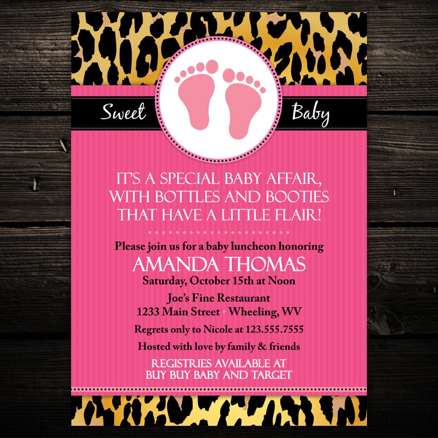 Free Leopard Print Invitation