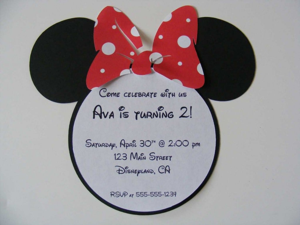 Mickey And Minnie Invitation Template