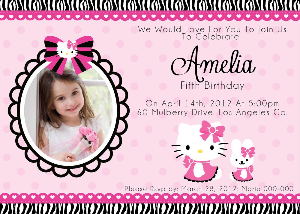 Printable Hello Kitty Invitations Free
