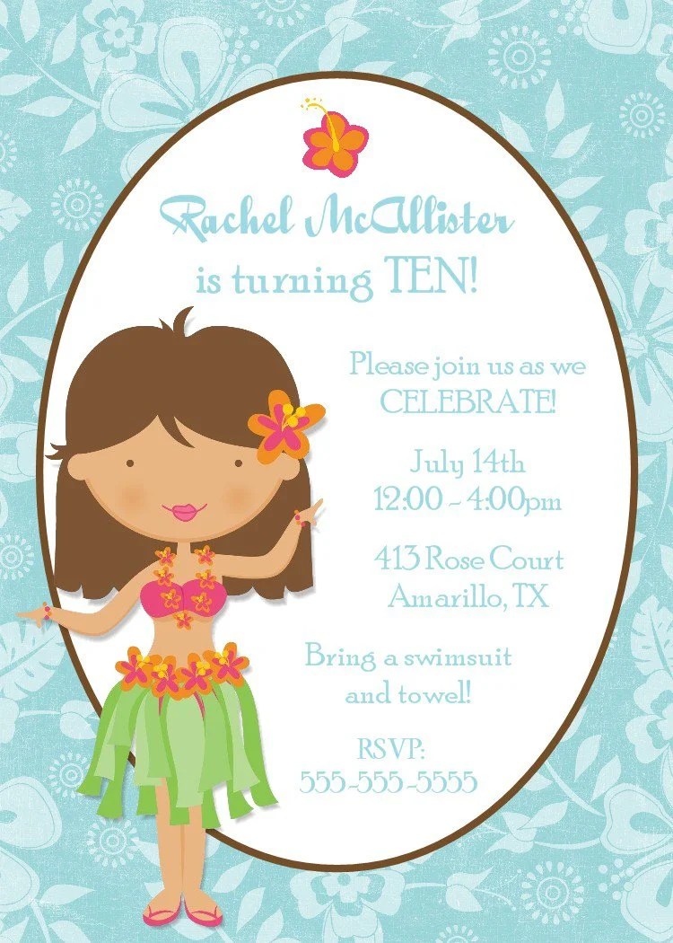 Free Printable Girls Spa Birthday Invitations