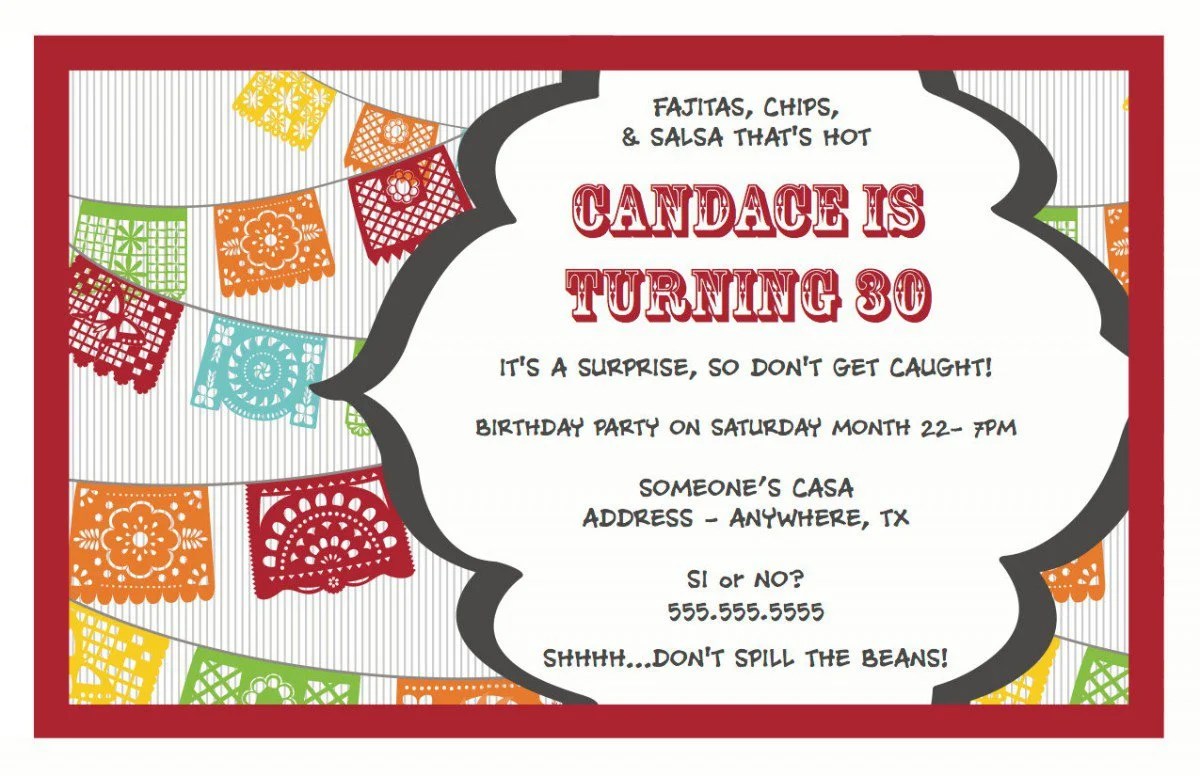 Free Printable Surprise Birthday Invitations Template