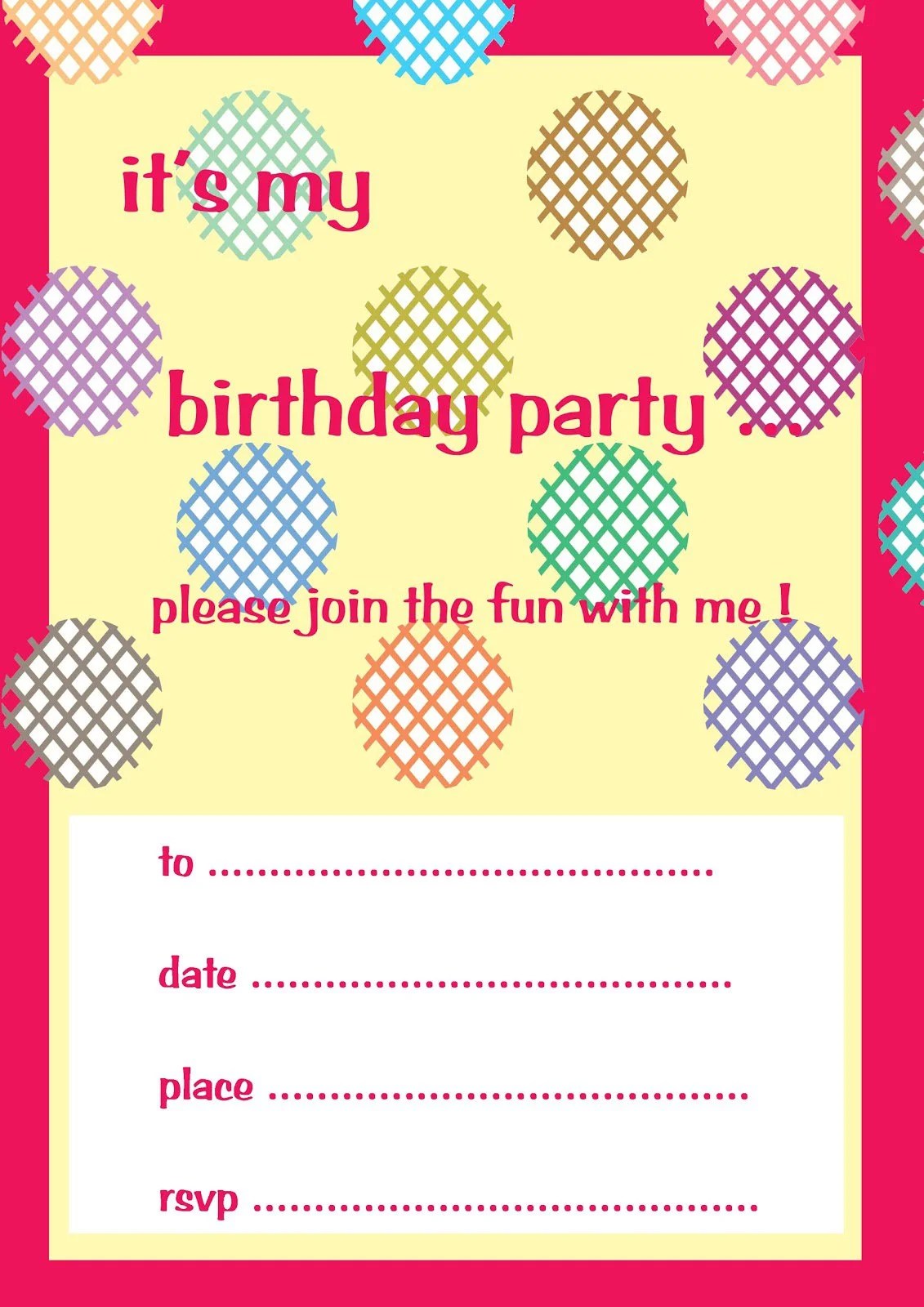 Printable Invitations For Kids Party Invitation Design Blog
