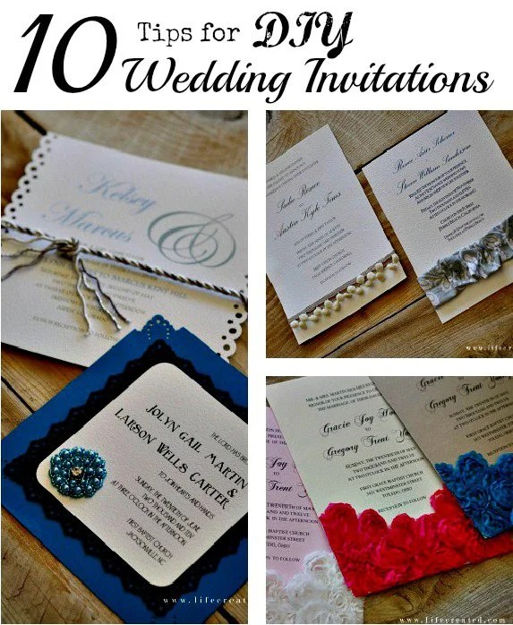 Homemade Spring Wedding Invitations Invitation Design Blog