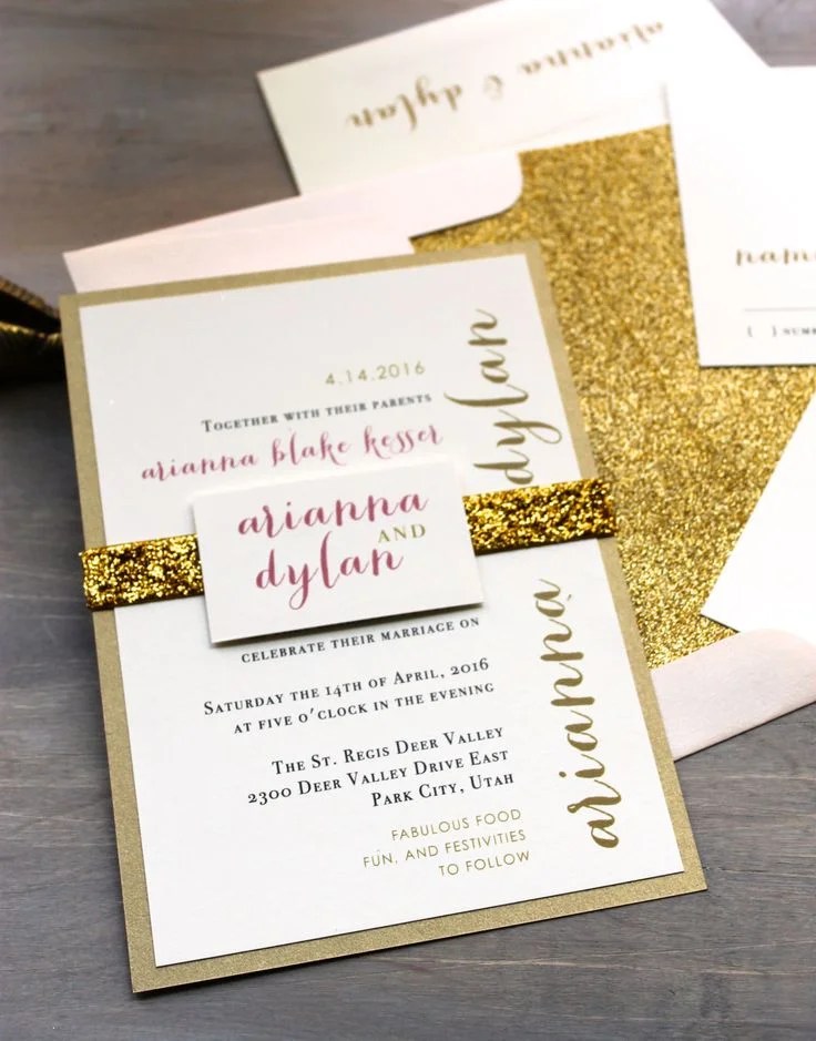Glitter Sparkle Invitations Invitation Design Blog