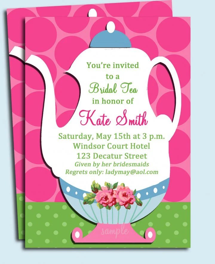 Teapot Shaped Invitations Invitation Design Blog