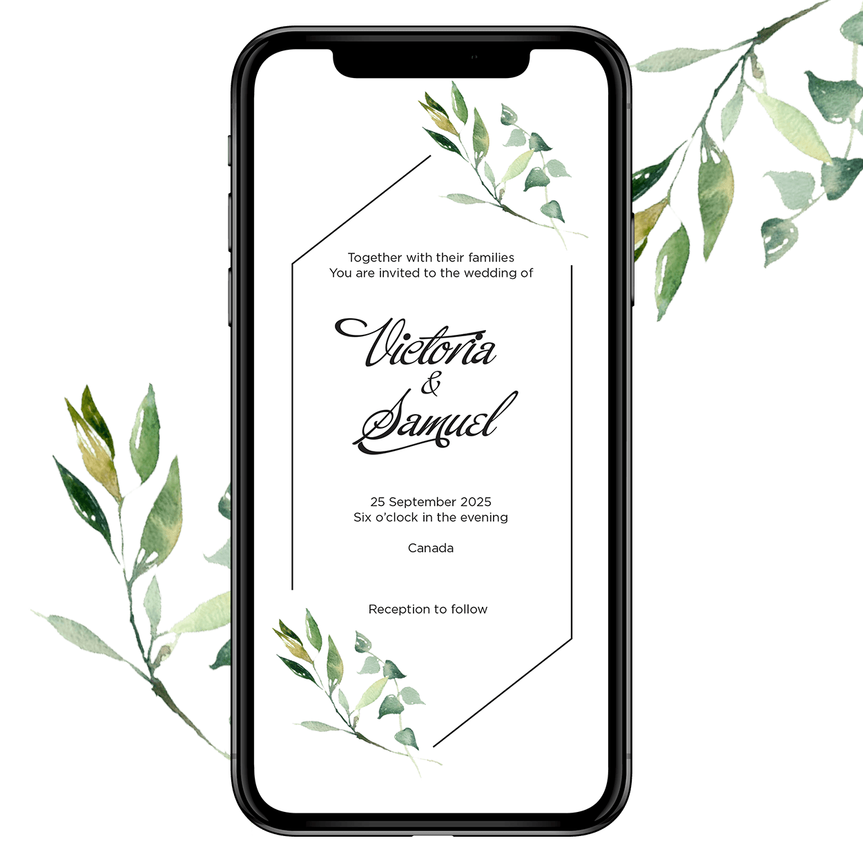 Canada Wedding Invitation 004 Invites Cafe