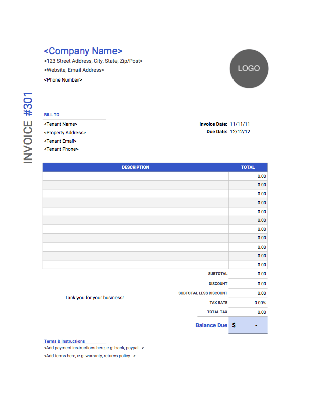 Word Invoice Template Free to Download Invoice Simple