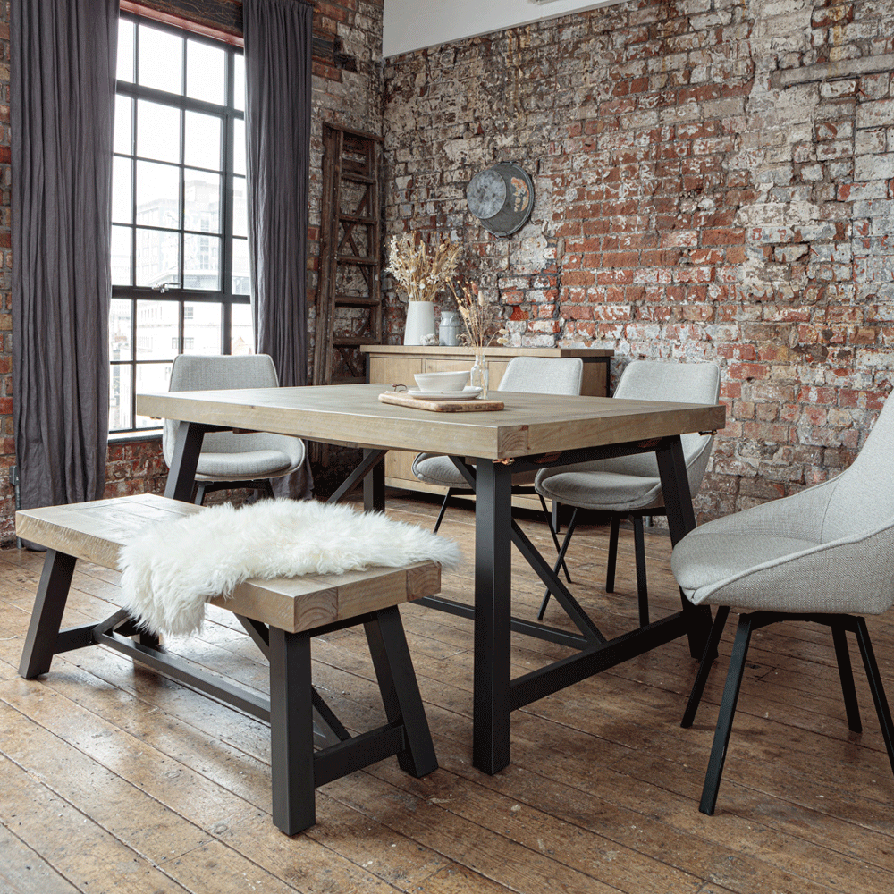 Urban Style Extending Dining table Inside Out Living