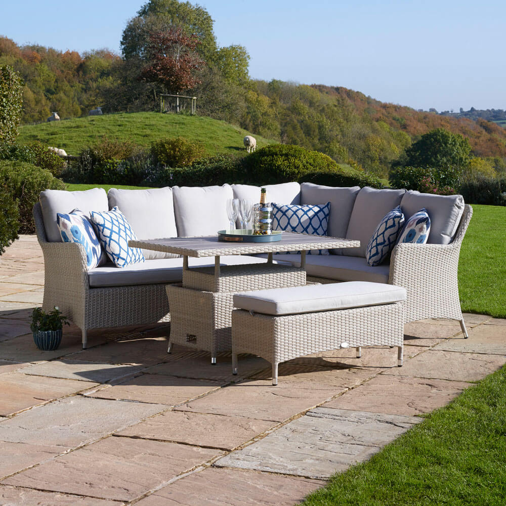 Bramblecrest Tetbury Outdoor Sofa Set With Table & Bench