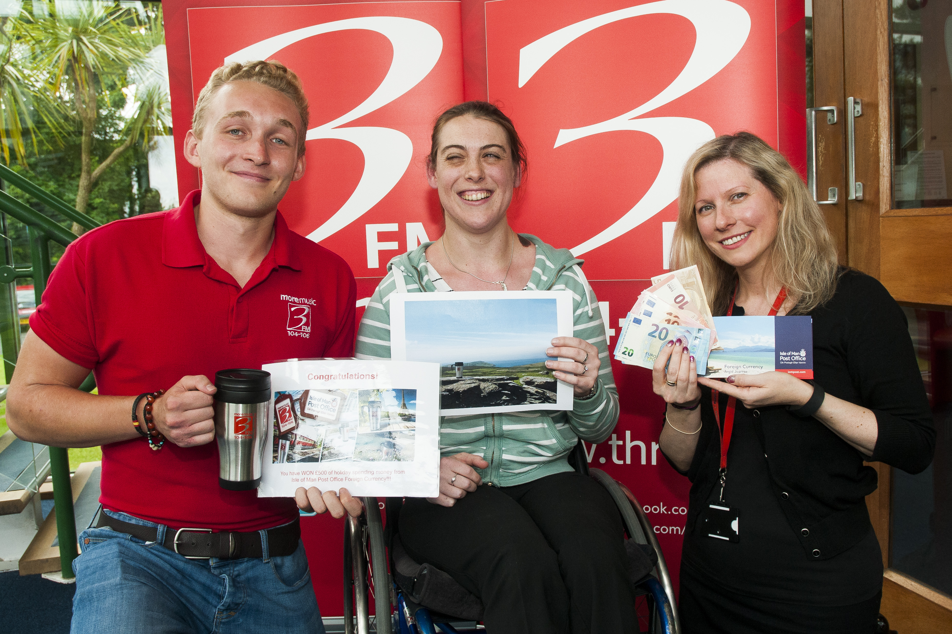 3FM travel mug winner announced Isle of Man Post Office
