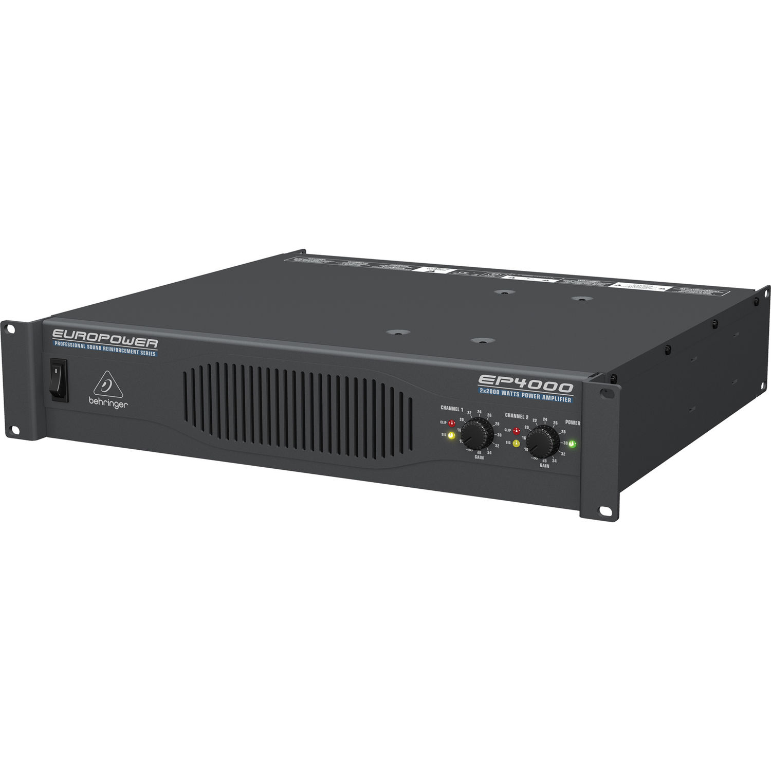 Behringer EP4000 Europowe Professional Stereo Power Amplifier 750W/Channel 8 Ohms > Ion Audio