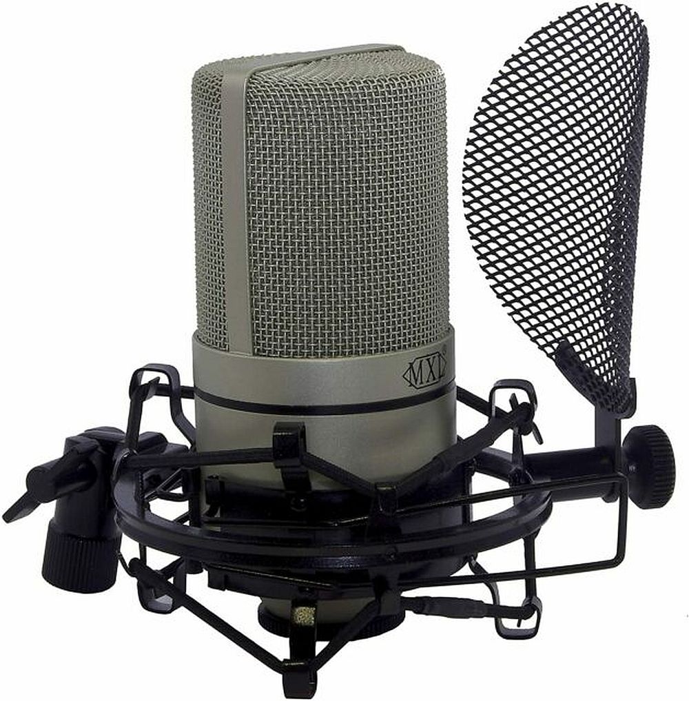 MXL 990 Complete Microphone Bundle with Integrated Pop Filter and