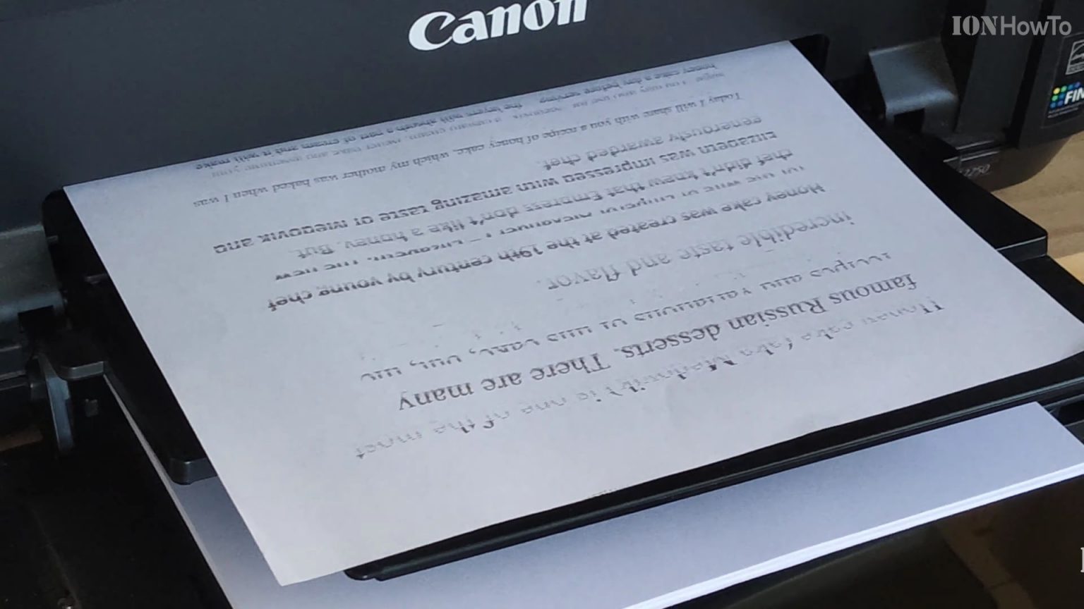 Canon Printer ink cartridge clogged printing lines ION HowTo