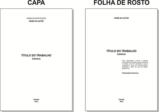 Capa ABNT 2016 Modelos Prontos para Imprimir