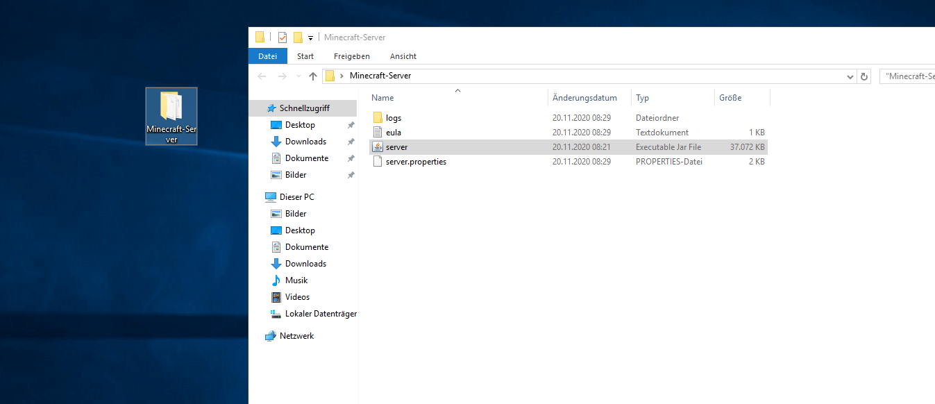 minecraft java edition server How to open Minecraft_Server.jar.