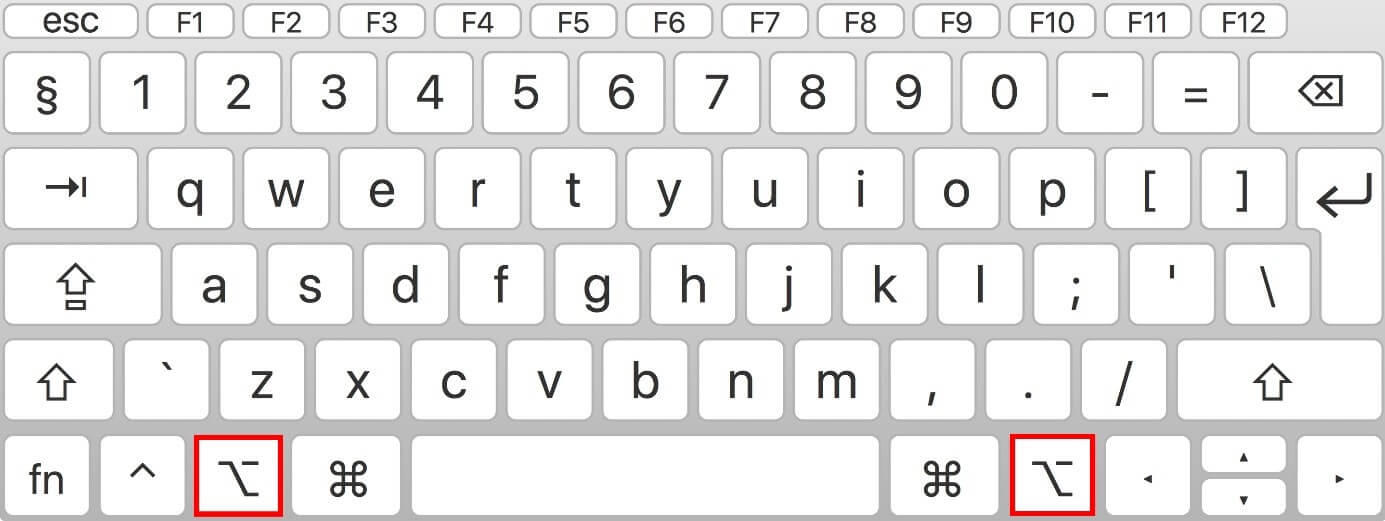 Alt key on Mac The most important functions IONOS CA