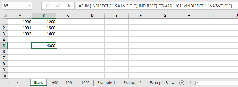 Excel INDIRECT function How to use INDIRECT() in Excel IONOS