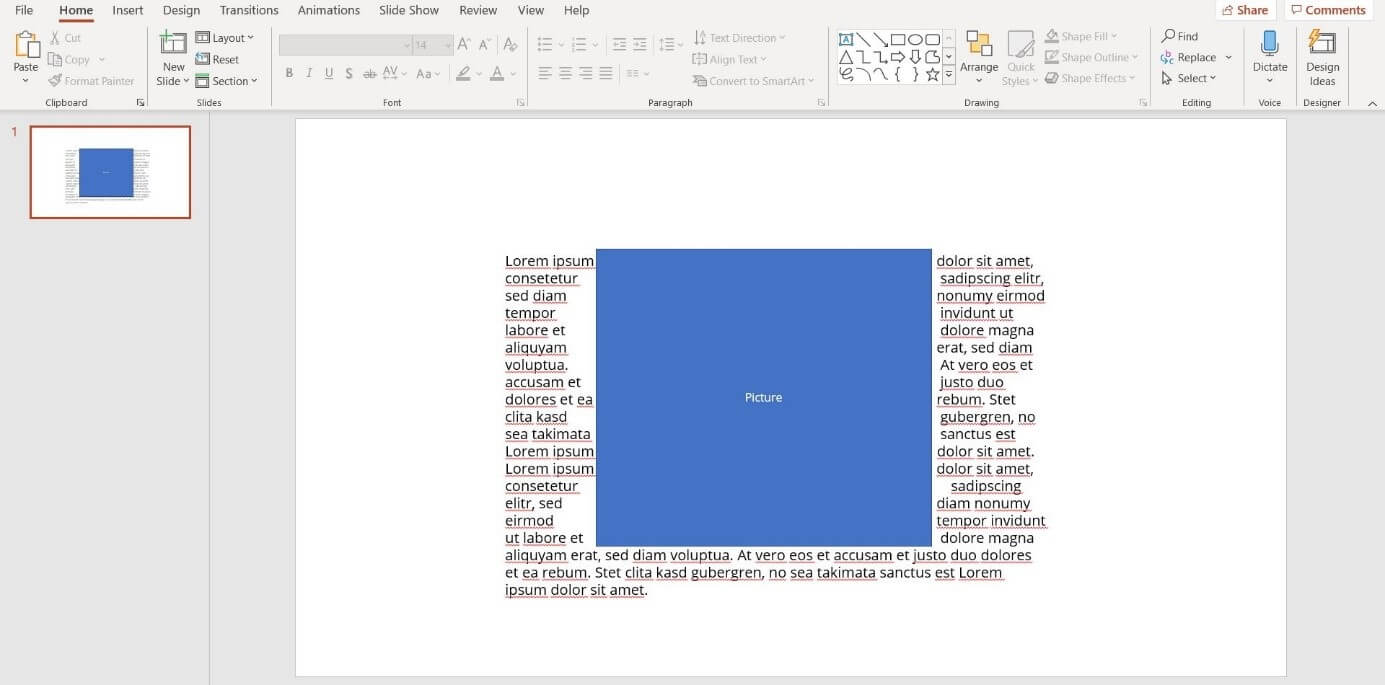PowerPoint text wrap How to wrap text around an image IONOS CA