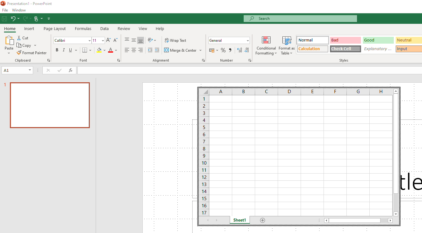 Inserting Excel into PowerPoint Stepbystep instructions IONOS CA