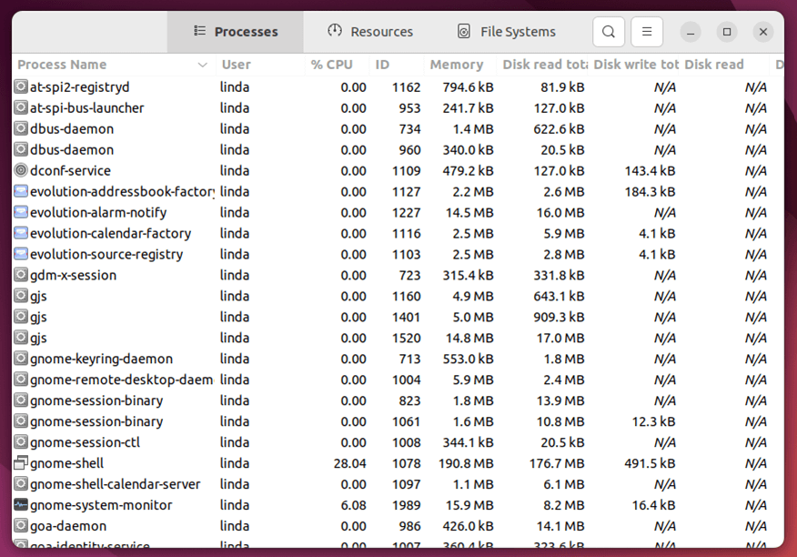 How to use the Linux Ubuntu task manager IONOS CA