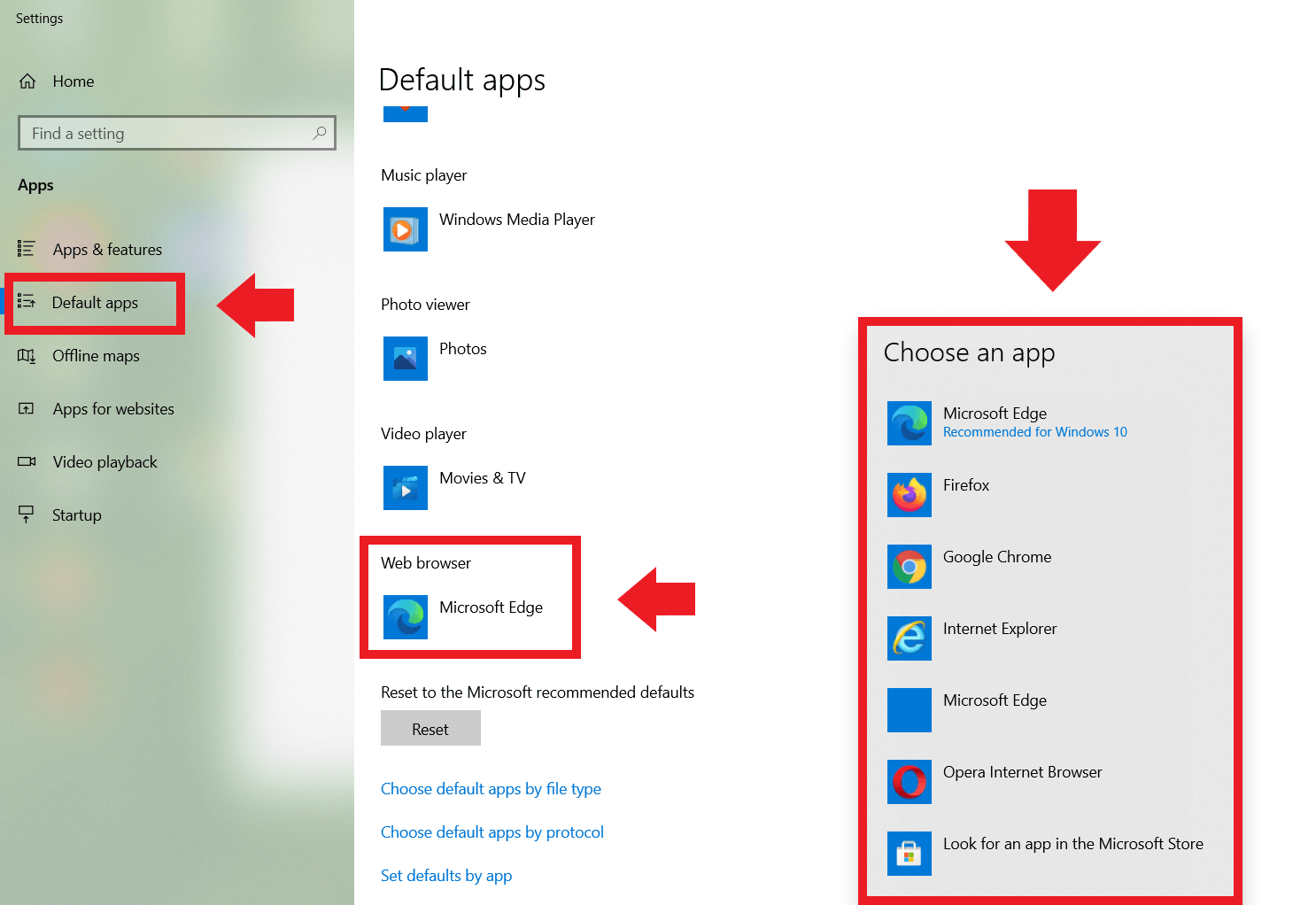 How to change default Browser in Windows 10 IONOS CA