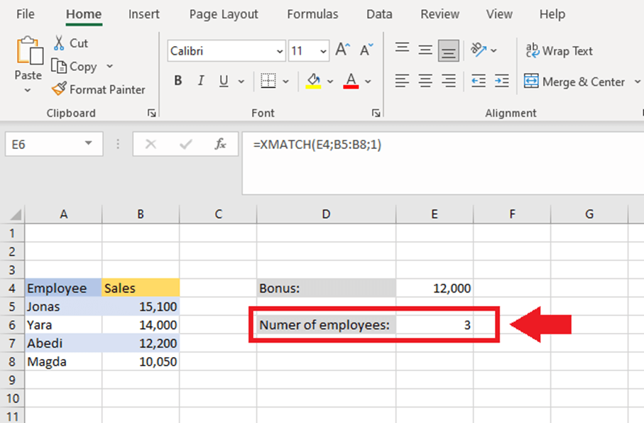 The XMATCH function in Excel how it works IONOS CA