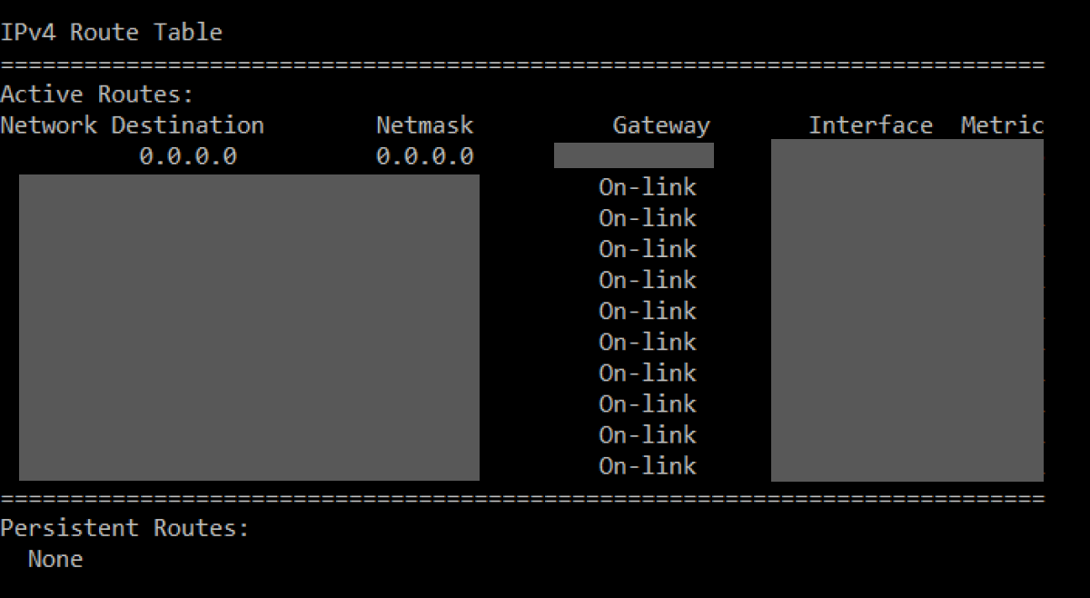How to make a routing table IONOS CA