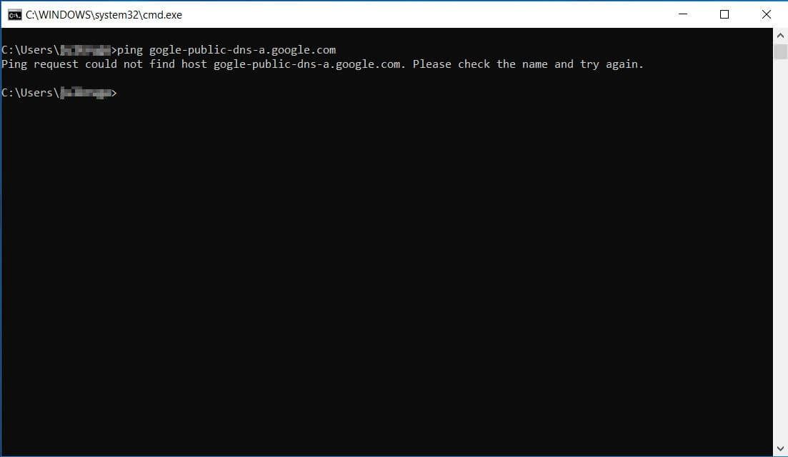 Ping Command Network diagnostics in Windows IONOS