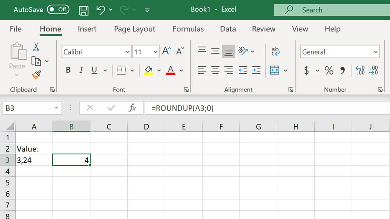 How does the Excel ROUNDUP function work? IONOS