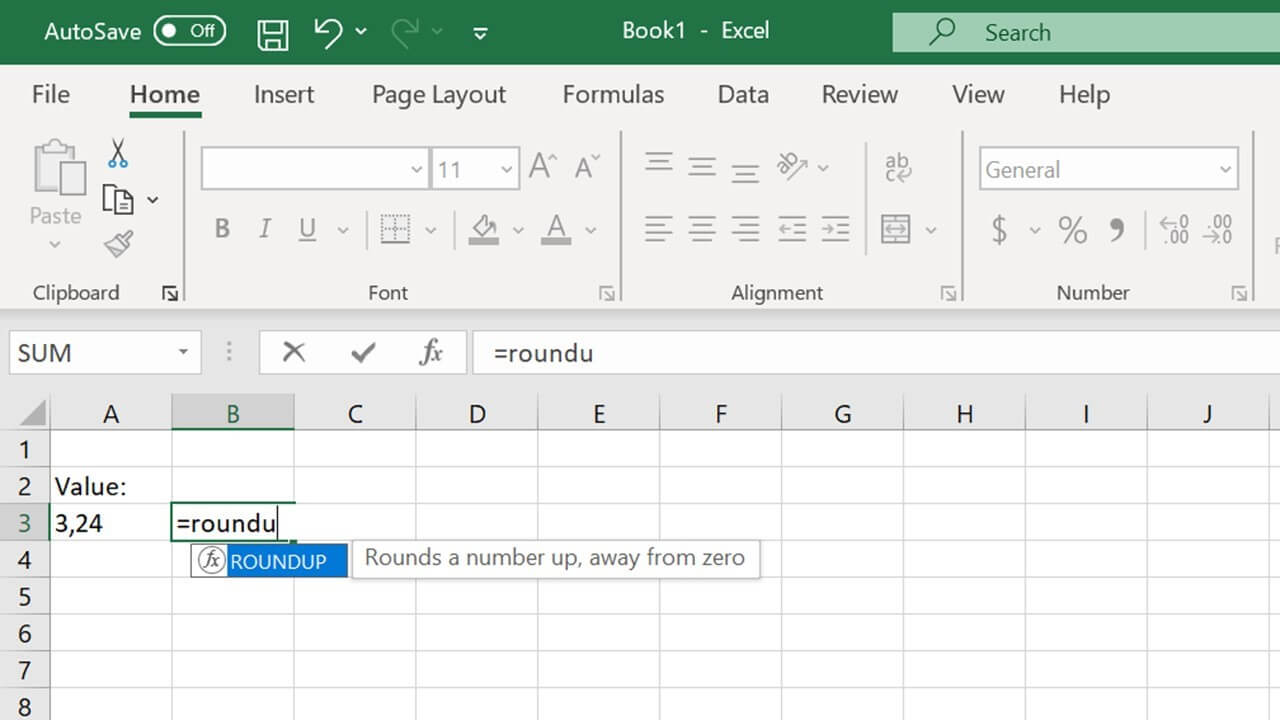 How does the Excel ROUNDUP function work? IONOS UK
