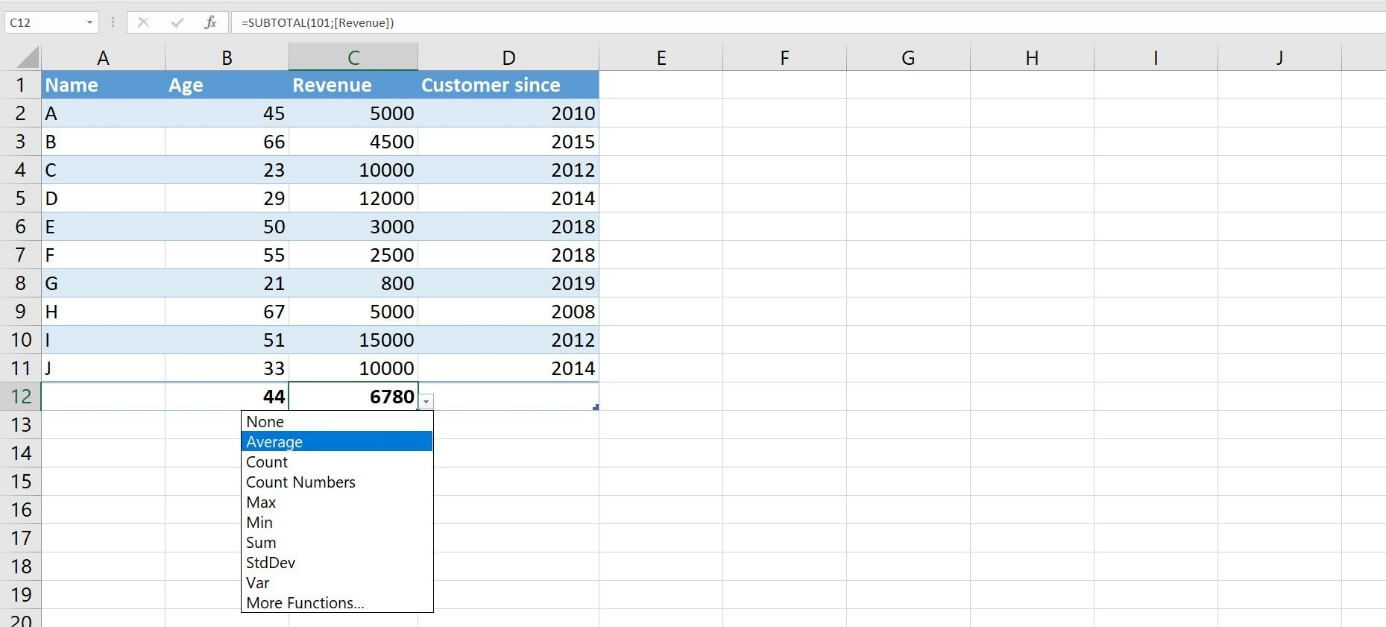 How to easily create tables in Excel IONOS UK