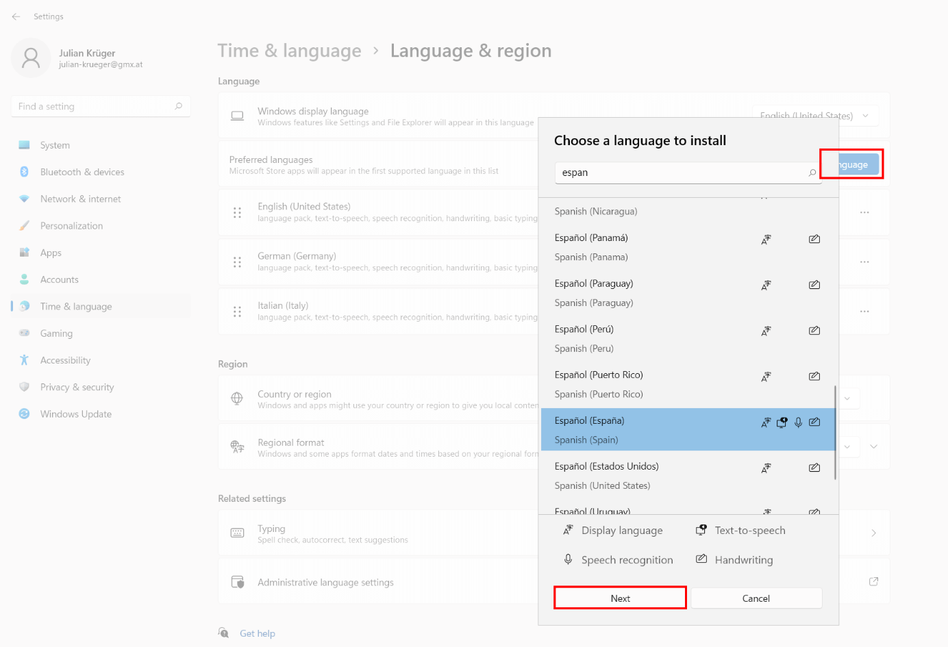 How to change the keyboard language in Windows 11 IONOS UK