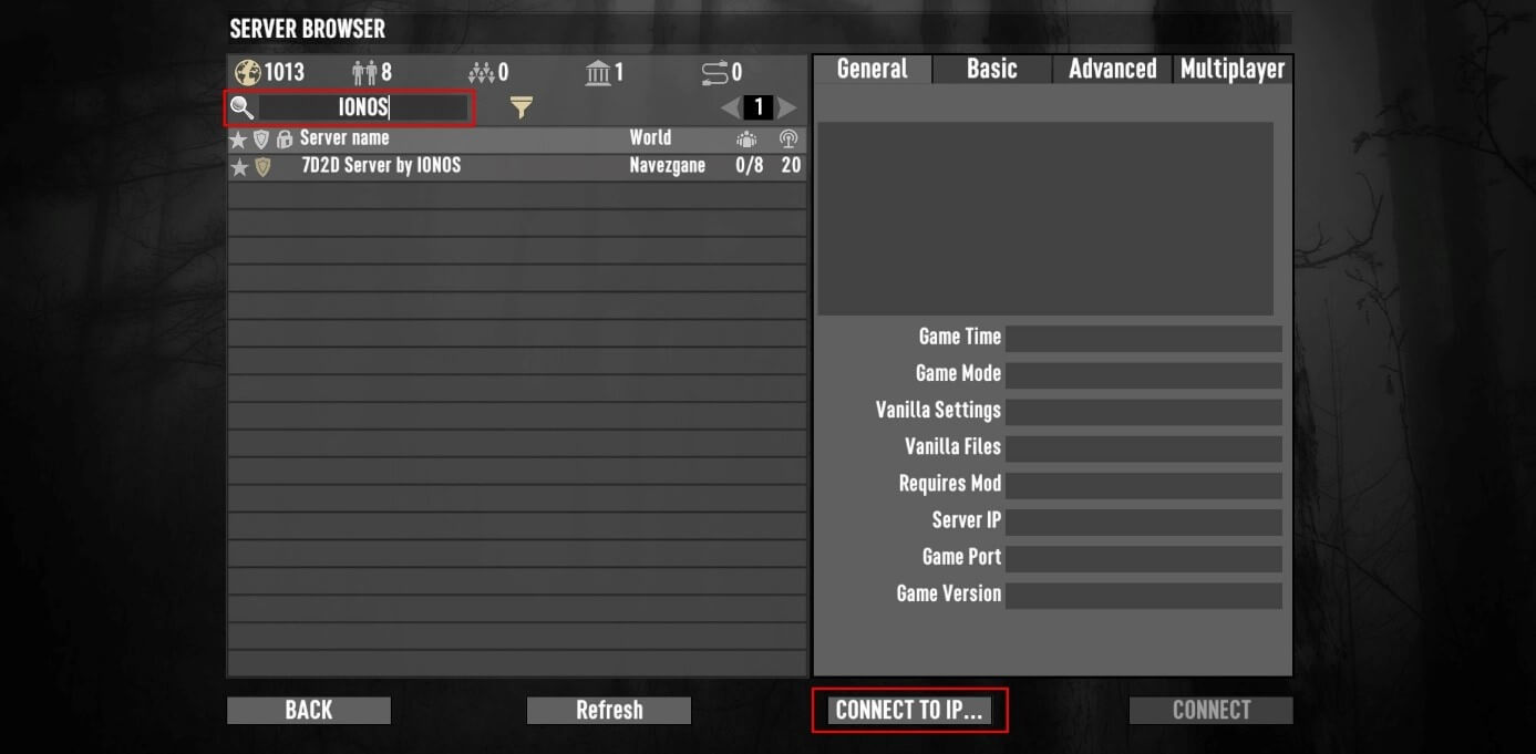 Create a 7 Days to Die server Step by step tutorial IONOS