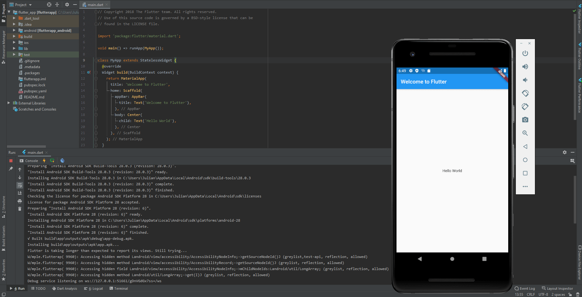 Google Flutter tutorial learning how to program apps with Flutter IONOS