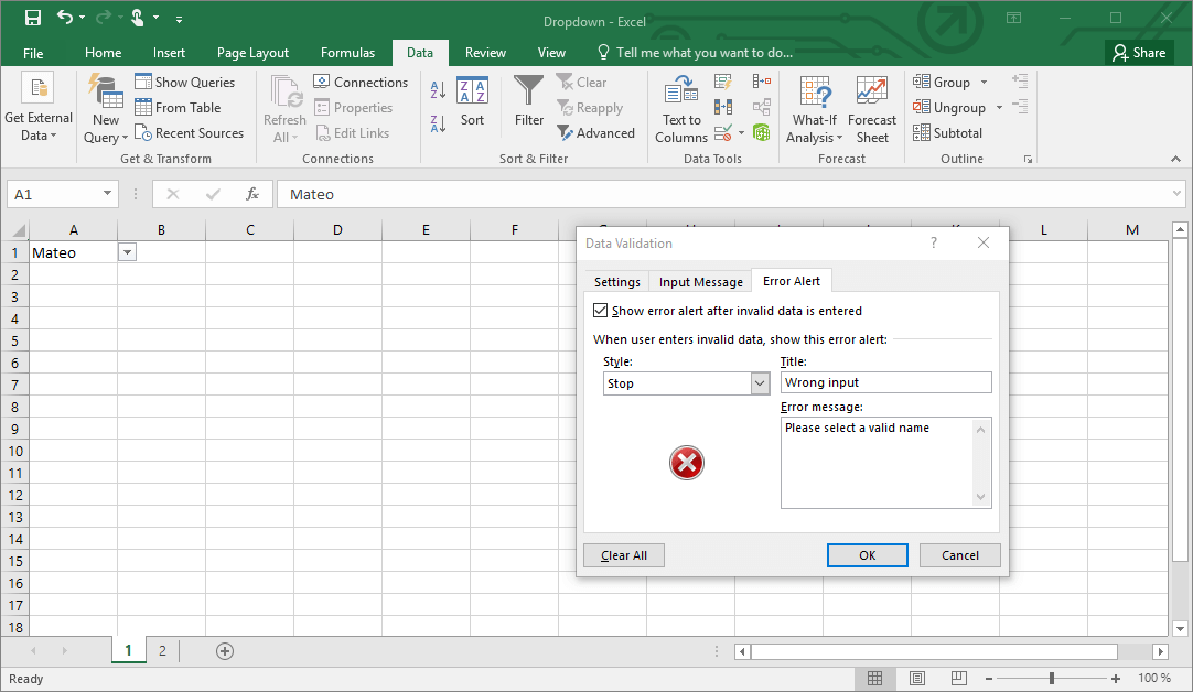 How to easily edit dropdown lists in Excel (+example) IONOS