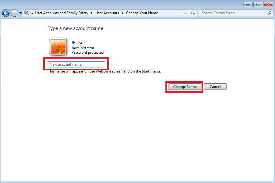 Change your username in Windows 7 in five simple steps IONOS