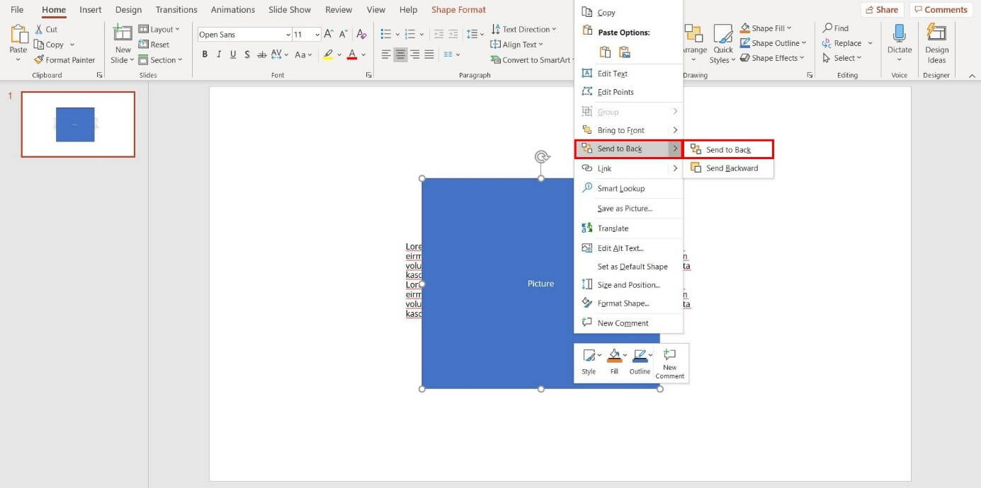 PowerPoint text wrap How to wrap text around an image IONOS