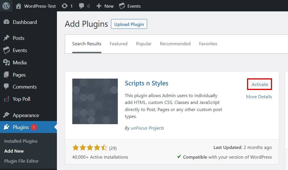 How to add JavaScript to WordPress pages IONOS